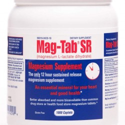 Mag-Tab®SR -1000 Count Bottle-Magnesium Supplement with Proven Higher Bioavailability and Superior Absorption. Sustained-Release Formulation, Easy on The Stomach, and Coated