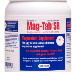 Mag-Tab®SR -1000 Count Bottle-Magnesium Supplement with Proven Higher Bioavailability and Superior Absorption. Sustained-Release Formulation, Easy on The Stomach, and Coated