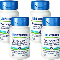 Life Extension Pycnogenol 100mg 60 Vegetarian Capsules - 4-Pak