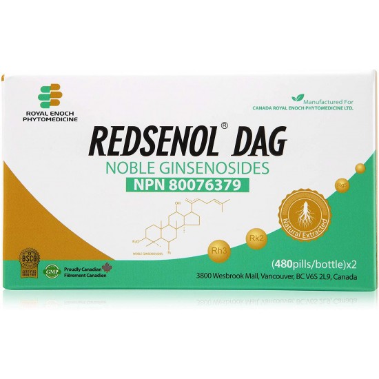 REDSENOL-1(3 Boxes) & REDSENOL DAG (2 Bottles) Rare Ginsenosides- Multicomponent Highly Bioactive Rare Ginsenosides