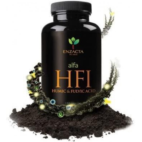 Alfa HFI Humic and Fulvic Acid. 180 capsules bottle.