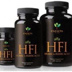 Alfa HFI Humic and Fulvic Acid. 180 capsules bottle.