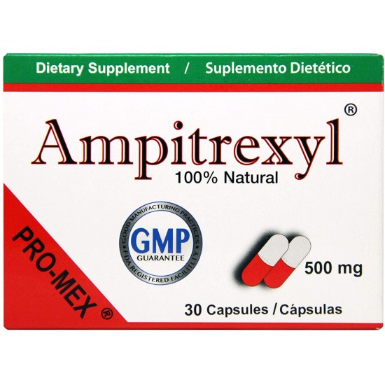 AMPITREXYL Ampitrexyl 500mg Capsules, 30 Count (Pack of 24)