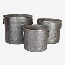 Better & Best Decorative Planter Set, Model: 2632028, Zinc