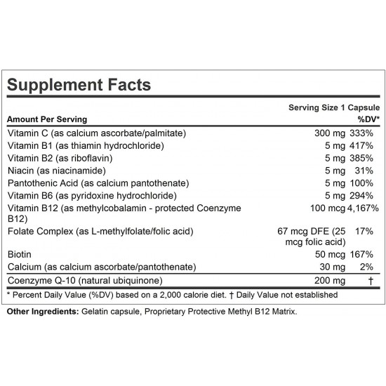 Andrew Lessman Coenzyme Q-10 200 mg 360 Capsules – Essential for Energy Production and Optimum Key Organ Function, Anti-Oxidant Support, Depleted by Aging, Plus B-Complex. Easy to Swallow Capsules