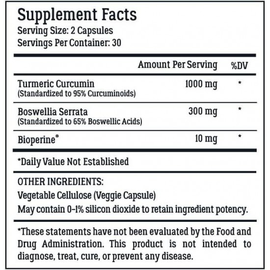 CurcuWell - Maximum Strength Joint, Body and Cognitive Support | High-Potency Curcumin and Boswellia Blend (360 Capsules)