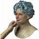 Lifelike Soft Silica Wrinkle Grandma Mask Soft Silica Mask LNV-1