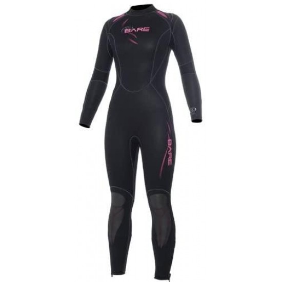 Bare 5mm Womens Sport Full Wetsuit for Scuba Diving and Snorkeling