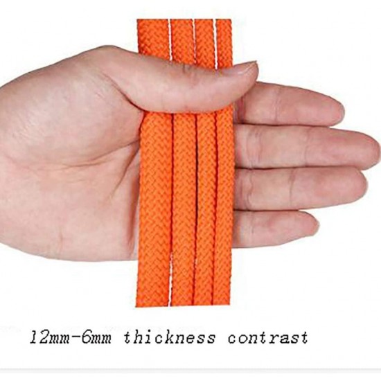 CHUNSHENN Climbing Rope Wear-Resistant for Camping Rock Climbing Outdoor Activities in A Variety of Color Sizes Ropes (Color : F, Size : 12mm 50m) Outdoor Recreation