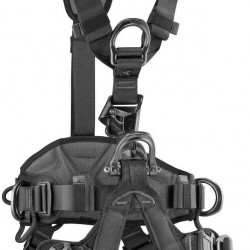 PETZL - Astro BOD Fast Black Full Body Harness W/Integrated Croll L, Black, 0