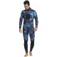 Nataly Osmann Men 5mm Neoprene 2-Pieces Camouflage Spearfishing Premium Wetsuit Long Sleeve Scuba Diving Suit Full Body Keep Warm Hooded Snorkeling Suits