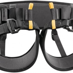 Petzl C038BA01 New Falcon Lightweight Seat Harness for Rescue Operations Involving Rope Ascent, Size 1, Black