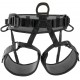 Petzl C038BA01 New Falcon Lightweight Seat Harness for Rescue Operations Involving Rope Ascent, Size 1, Black