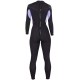 Henderson Women's Thermoprene Pro Wetsuit 5mm Back Zip Fullsuit Black/Lavender