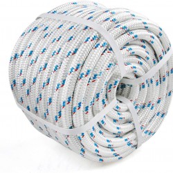 Perantlb Double Braid Rope, 5/8 inch by 150 feet, Weather Resistant Polyester Material, can be Used as Climbing Rope, Boat Rope