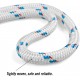 Perantlb Double Braid Rope, 5/8 inch by 150 feet, Weather Resistant Polyester Material, can be Used as Climbing Rope, Boat Rope