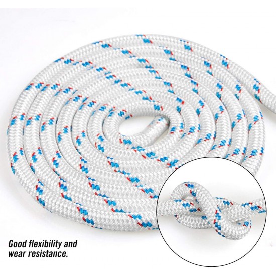 Perantlb Double Braid Rope, 5/8 inch by 150 feet, Weather Resistant Polyester Material, can be Used as Climbing Rope, Boat Rope