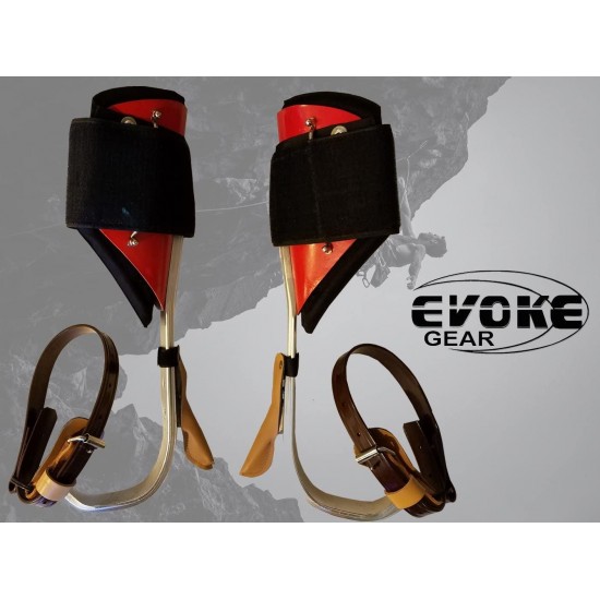 Evoke Gear Tree Climbing Spike Set Aluminum Pole Climbing Spurs Climbers