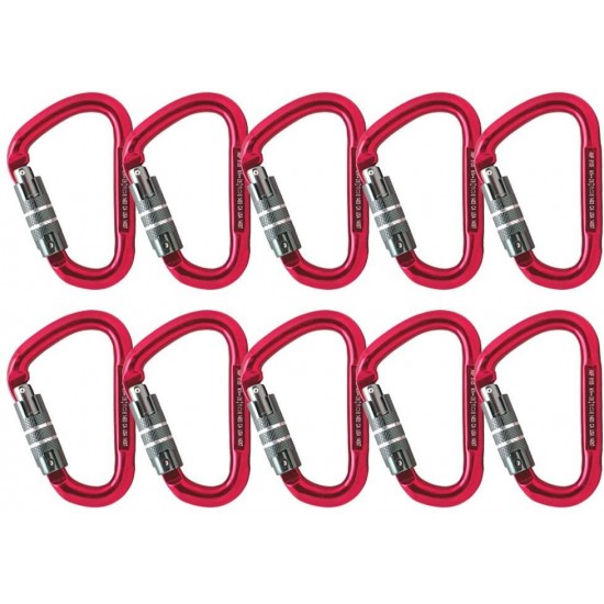 Fusion Climb Eureka Auto Lock Pear Shape Carabiner 10-Pack