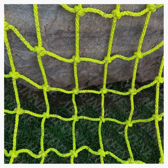 Climbing Net for Playset,Cargo Climbing Net Rope Netting Playground Kids Outdoor Climb Climbing Ladder Heavy Duty Hammock Net Treehouse Rock Wall Nylon Webbing,for Kids Alduts Swingset,Yellow,14mm