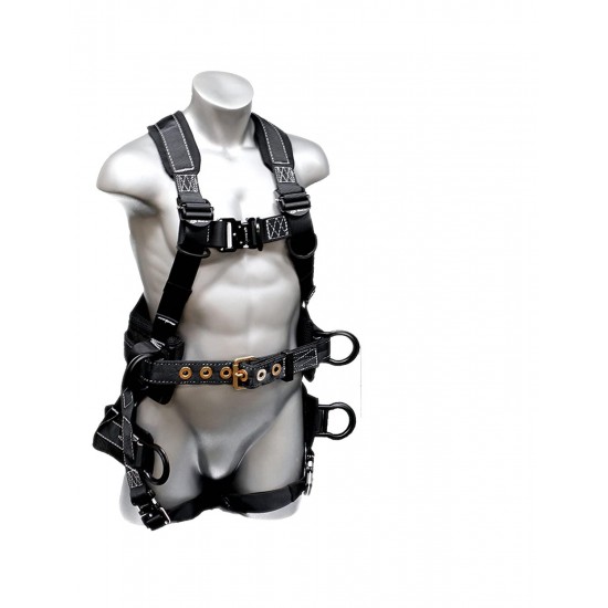 Elk River 67605 Polyester/Nylon Peregrine Platinum Series 6 D-Ring Harness with Quick-Connect Buckles, 2X-Large