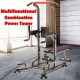 Power Tower with Bench,Strength Training Dip Stands,Pull Up & Dip Station Bar for Home Gym Strength Training,Dip Station Pull Up Bar Strength Training