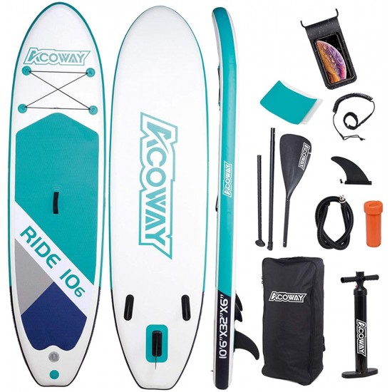 ACOWAY Inflatable Stand Up Paddle Board,10'6×32