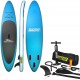 SEACHOICE 86941 Inflatable Stand-Up Paddle Board Kit - Includes Dual-Action Pump with Pressure Gauge, Ankle Leash & Carry-Bag