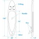 SEACHOICE 86941 Inflatable Stand-Up Paddle Board Kit - Includes Dual-Action Pump with Pressure Gauge, Ankle Leash & Carry-Bag