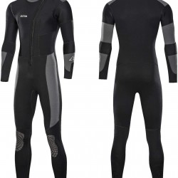 ZCCO Wetsuits Men's 5mm Premium Neoprene Front Zip Full Suits for Scuba Diving,Spearfishing,Snorkeling,Surfing,Canoeing Dive Skin