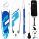 Goplus Inflatable Stand Up Paddle Board, 10ft/11ft SUP with Accessory Pack, Adjustable Paddle, Carry Bag, Bottom Fin, Hand Pump, Leash and Repair Kit