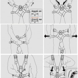 LXYYSG Climbing Harness, Construction Harness Roofing Harness, Full Body Safety Harness, Fall Protection, for Mountaineering Rock Climbing Rappelling, with Shoulder and Leg Quick Connect Buckle