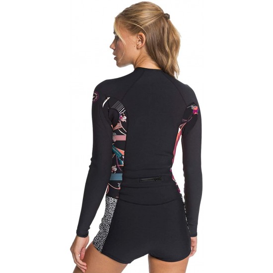 Roxy Popsurf 1.5mm Full Zip B-LCK Springsuit - Long-Sleeve