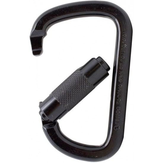 Fusion Climb Tacoma Steel High Strength Auto Lock Modified D-shaped Carabiner 10-Pack