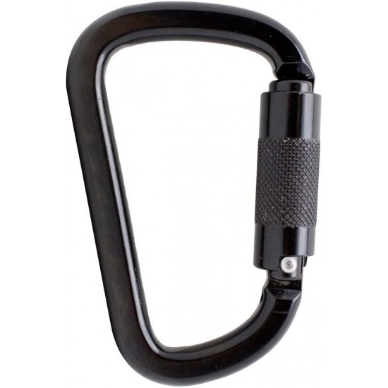 Fusion Climb Tacoma Steel High Strength Auto Lock Modified D-shaped Carabiner 10-Pack