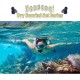 HRXS Snorkeling Suits, Goggles and Flippers Adult Snorkeling mask, All Dry Breathing Tube Diving Equipment Snorkeling Three-Piece,Blue,L/XL