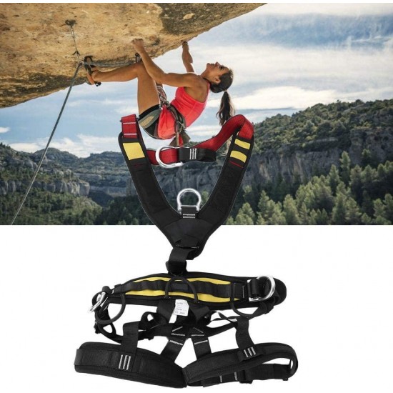 Alomejor Aerial Work Safety Belt Rock Climbing Harness Full Body Engineering Harnesses Equipment for Rescue