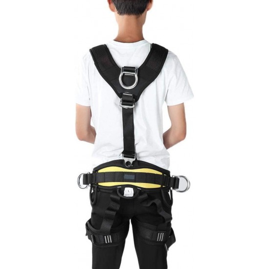 Alomejor Aerial Work Safety Belt Rock Climbing Harness Full Body Engineering Harnesses Equipment for Rescue