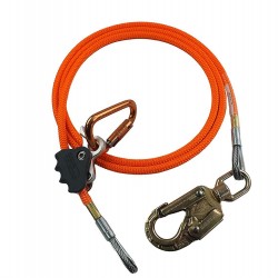 ProClimb Better Grab Steel Core Flipline Kit (1/2 inch x 10 feet) - Adjustable Tree Lanyard, Low Stretch, Cut Resistant – for Fall Protection, Arborist, Tree Climbers