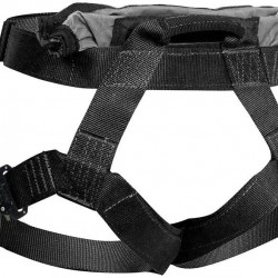 Fusion Tactical Duty Belt 23KN Griffin Military Police Half Body Search Rescue Harness, Black, Medium