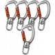 Fusion Climb Liberty Aluminum Swivel Triple Lock True Captive Eye Carabiner 5-Pack