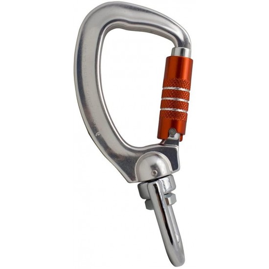 Fusion Climb Liberty Aluminum Swivel Triple Lock True Captive Eye Carabiner 10-Pack