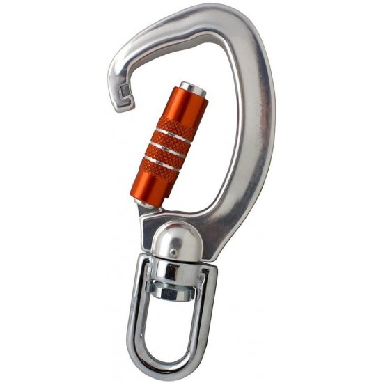 Fusion Climb Liberty Aluminum Swivel Triple Lock True Captive Eye Carabiner 10-Pack