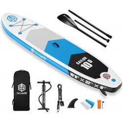 Goosehill Inflatable Stand Up Paddle Board, Premium SUP Package, 10' Long 32