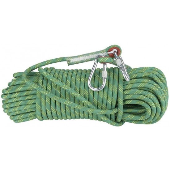 Alinory Escape Rope, 30m Outdoor Rock Climbing Escape Rope 12mm Diameter Safety Survival Cord