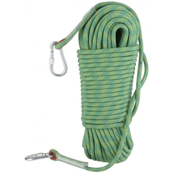 Alinory Escape Rope, 30m Outdoor Rock Climbing Escape Rope 12mm Diameter Safety Survival Cord