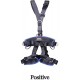 xgfqb Safety Climbing Harness, Safety Full Body Harness with 5 Point Adjustment, Back Padded, Chest, Back/Side D-Rings, Mountaineering Rock Climbing Rappelling Equip