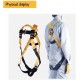 xgfqb Climbing Harness, 5 Point Safety Fall Arrest Harness, Rappelling Equip, with D-Rings Buffer Rope, Mountaineering Outward Band, Expanding Training, Caving Rock Climbing, Universal