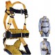 xgfqb Climbing Harness, 5 Point Safety Fall Arrest Harness, Rappelling Equip, with D-Rings Buffer Rope, Mountaineering Outward Band, Expanding Training, Caving Rock Climbing, Universal