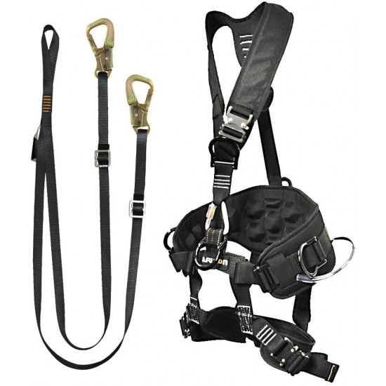 Fusion Climb Pro Backyard Zip Line Kit Harness Lanyard Bundle FK-A-HL-10